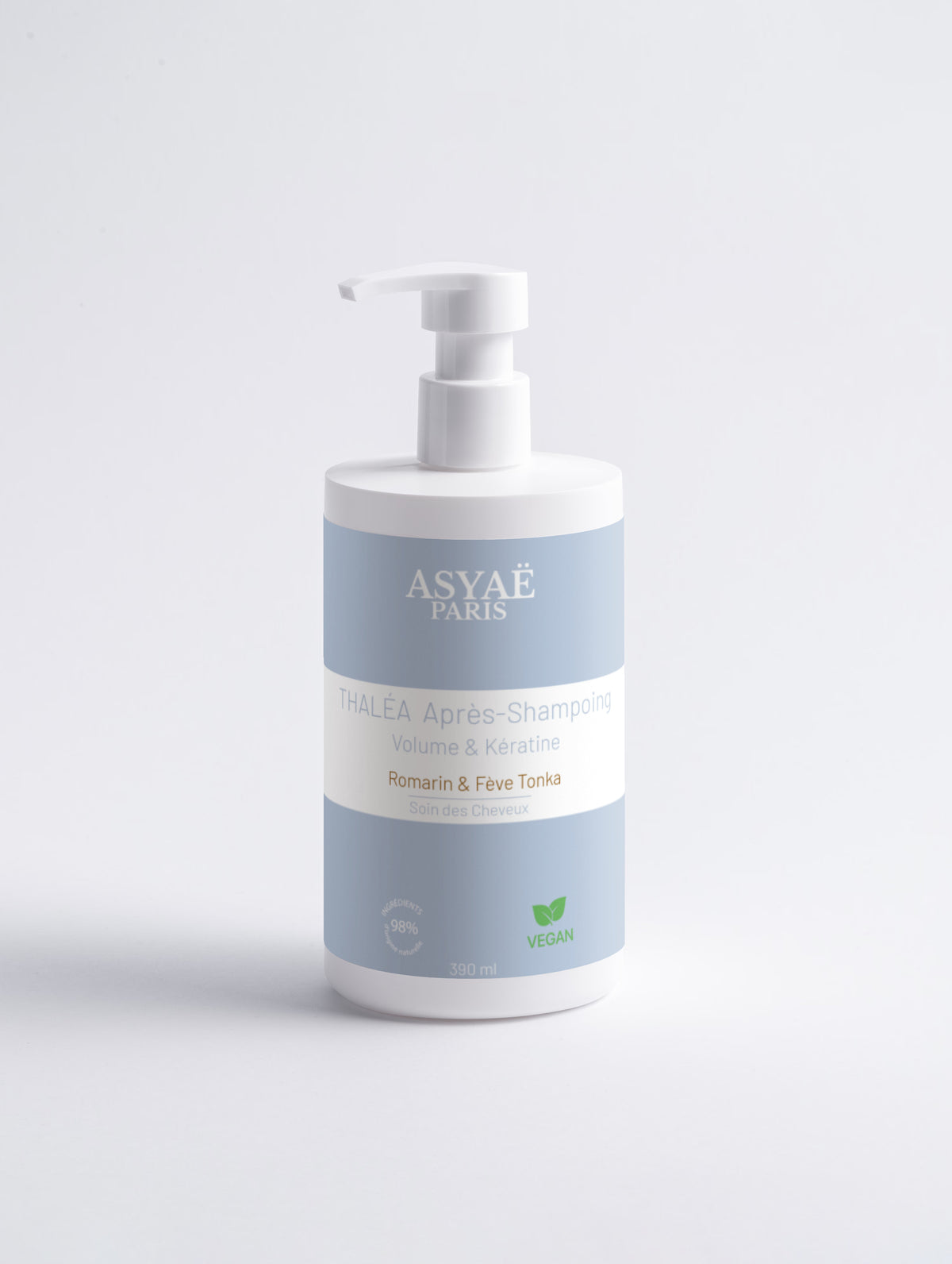 THALÉA Après-Shampoing - Volume & Kératine - Romarin & Fève Tonka 390 ml